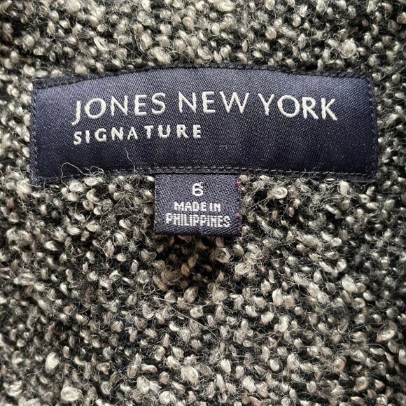 Jones New York Signature Tweed Jacket - Size 6 - Picture 5 of 5